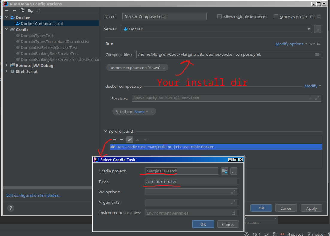 Docker Compose Run Configuration